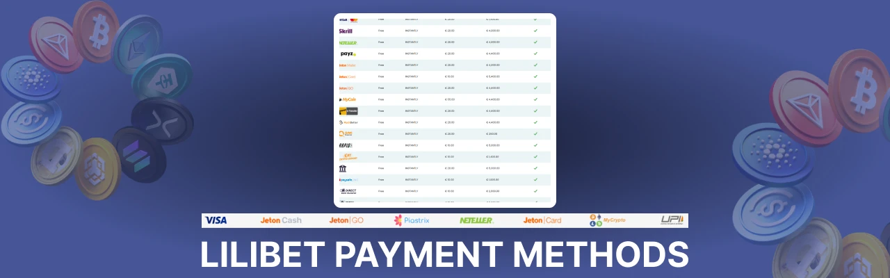 Lilibet payment methods