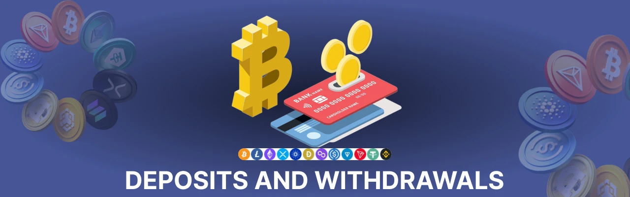 Deposit and withdrawals at bitcasino