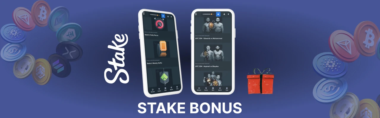 Stake crypto casino bonuses