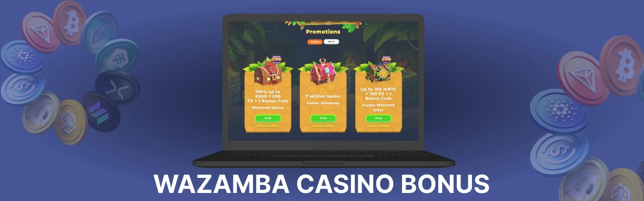 Wazamba casino bonuses