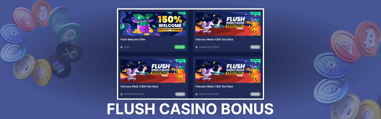 Flush casino bonuses