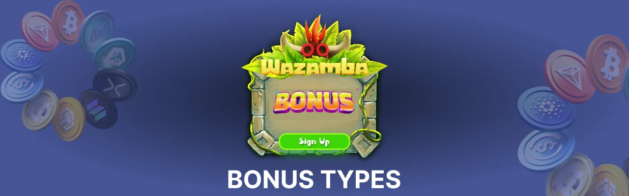 Wazamba bonus types