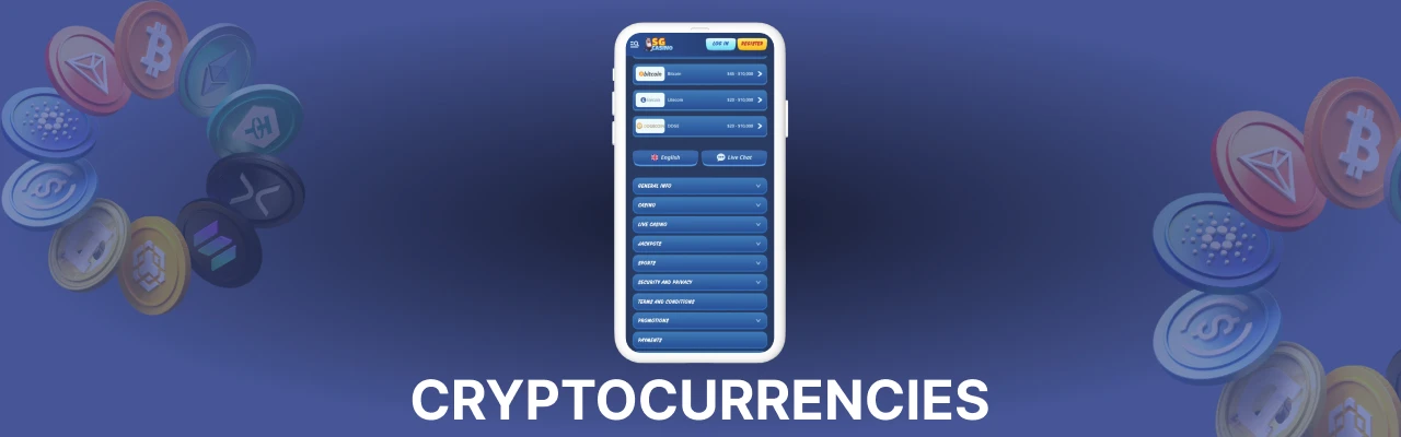 Cryptocurrencies at sg casino