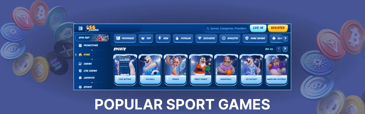 Sg casino sport games